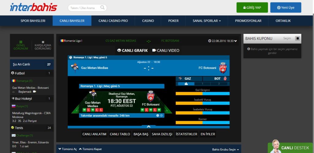 İnterbahis Bahis Sitesi