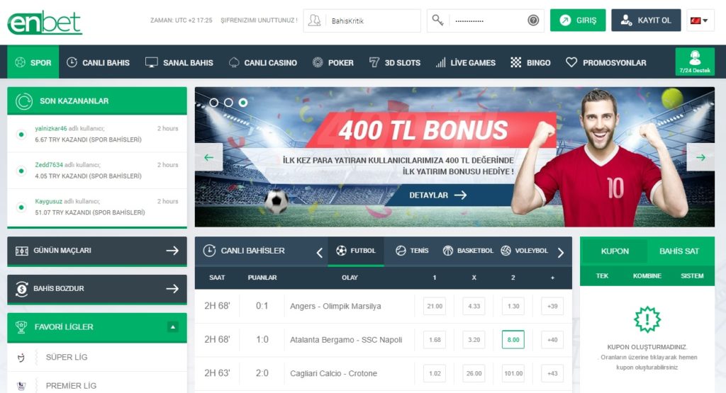 Enbet.com Bahis Sitesi Analizi
