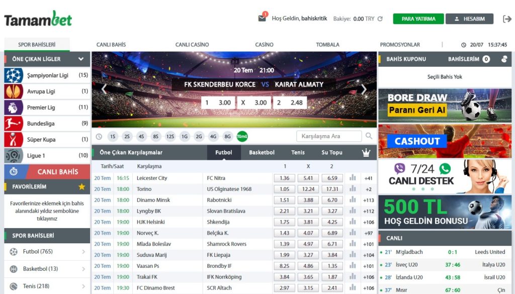 Tamambet Bahis Sitesi Analizi Tamambet Bahis Sitesi Analizi