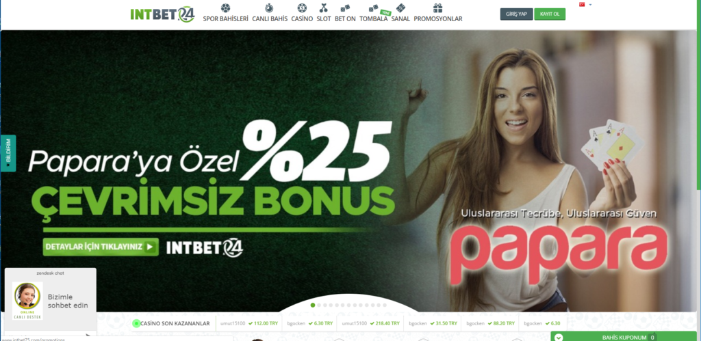 Intbet Bahis sitesi
